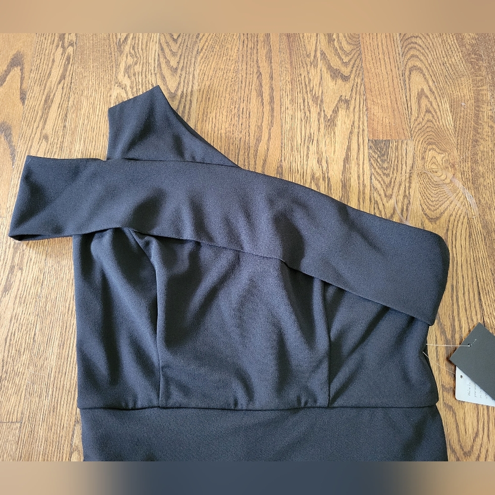 NWT Marina Black One Shoulder Jumpsuit - Picture 8 of 14